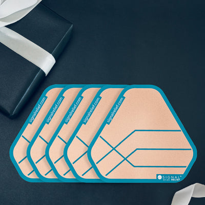 * Paquete de 5 parches de alivio de señal de 4,5" (ahorre un 20%)